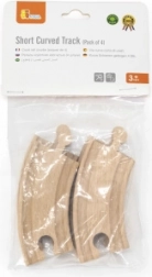 Houten spoorbochten klein compatibel met Maxim - 4 stuks