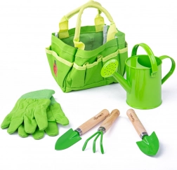 BIGJIGS TOYS Kinder-Gartenset in Canvas-Tasche – grün