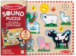 Melissa & Doug houten geluids­puzzel