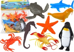 Set of Sea Animal Figures 10 Pieces