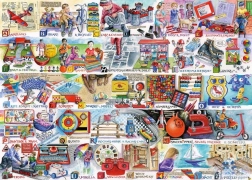GIBSONS Puzzle Alphabet of Games and Toys 1000 Pieces