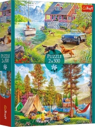 Puzzel 2×500 stukjes Zomerrelax