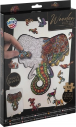 Contour houten puzzel olifant