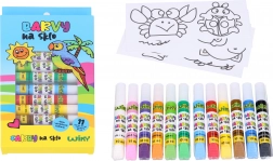 Glass Paints Set 11+1 10 ml