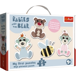 Puzzle Baby Classic Vriendschap baby’s – BOBAŠKI EN BEER (Trefl)