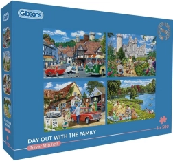 Gibsons Puzzle Family Outing 4×500 pieces