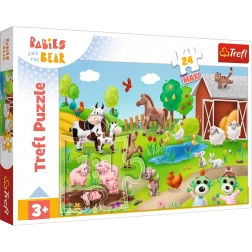 Puzzle 24 maxi BOBASKI ET ANIMAUX Trefl