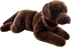 Labrador en peluche marron 60 cm éco-responsable