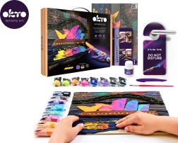 Okto painting with modeling clay – Sydney Opera House 30 × 40 cm