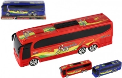Plastic Bus with Pull-Back Mechanism 25 cm in Box