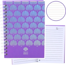 Notebook A6 Holographic Shell Purple 80-page