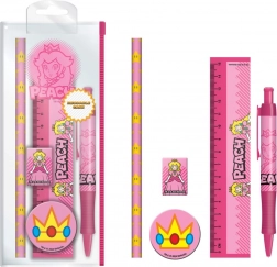 Schoolsset Super Mario Peach in plastic etui