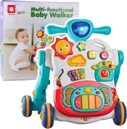 Interactive 3-in-1 Walker and Ride-on Blue
