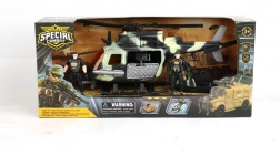 Militaire helikopter met opslagruimte