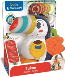 Interactive Toucan Adrian – learning fruit and colors, token sorter, CZ/SK version by Clementoni
