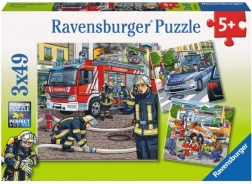 RAVENSBURGER Puzzle Rescuers 3x49 pieces