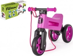 Balance Bike Funny Wheels Rider SuperSport 2-in-1 with Strap – Purple
