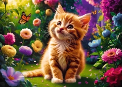 Puzzle 500 pièces chaton mignon Trefl