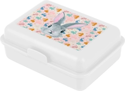 Baagl Bunny lunchbox, wit met tussenschot