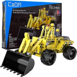 CaDA Technic Construction Set Wheel Loader with Pull-Back Drive 25 cm