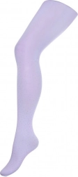 children's cotton tights New Baby light purple with polka dots 140–146