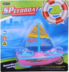 Kunststof zeilboot op batterijen