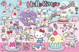 Puzzel Ontdek de wereld Hello Kitty 300 stukjes