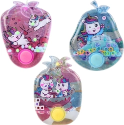 Zakformaat water spel met eenhoorn in bont gekleurd motief