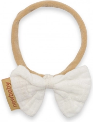 hoofdband voor baby’s new baby witte mousseline