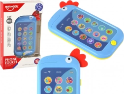 Educatieve kindersmartphone met Engels kuikentje – blauw
