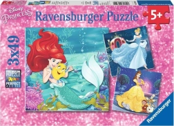 Ravensburger puzzel Disney prinsessen – avond met prinsessen, 3×49 stukjes