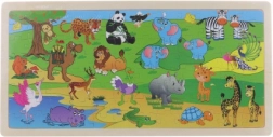 Puzzle en bois safari 96 pièces