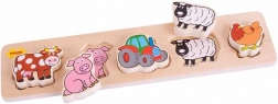 Bigjigs Baby houten puzzel boerderij
