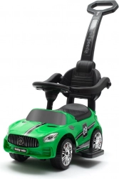 Baby loopauto met geluiden en duwstang BABY MIX Racer – groen
