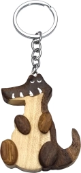 Houten sleutelhanger Krokodil
