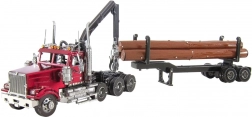 METAL EARTH puzzle 3D Western Star 4900 Log Truck avec remorque (ICONX)