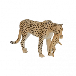 Mojo cheeta met welp – realistische figuur voor kinderen en verzamelaars