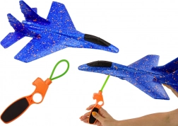 Foam Throwing Plane with Catapult Blue