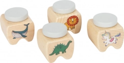 Houten doosjes voor melktandjes small foot – set van 4 stuks