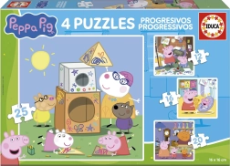 Ensemble de puzzles PEPPA PIG 4-en-1 (12, 16, 20, 25 pièces) EDUCA