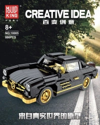 Retro bouwset auto 886 stukjes