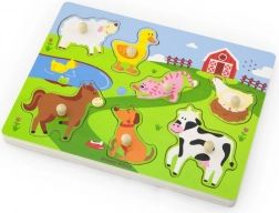 Houten inlegpuzzel boerderij STUDO WOOD