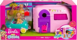 Barbie Chelsea Camping Caravan with Doll and Puppy