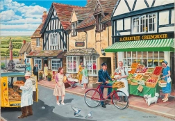 Puzzle GIBSONS Samen leggen – dorpsbezoek, 40 stukjes