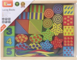 VIGA houten rijgset voor kinderen