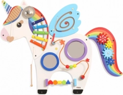 Viga houten wand-sensorische speelplaat eenhoorn FSC Montessori