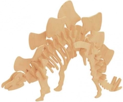 Woodcraft houten 3D-puzzel Stegosaurus