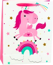 Gift bag for children rainbow pink unicorn