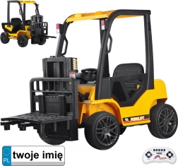 Chariot élévateur électrique pour enfants avec télécommande – jaune