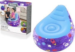 Kinder opblaasbare LED-kosmos fauteuil Bestway, paars, 72 × 72 × 64 cm